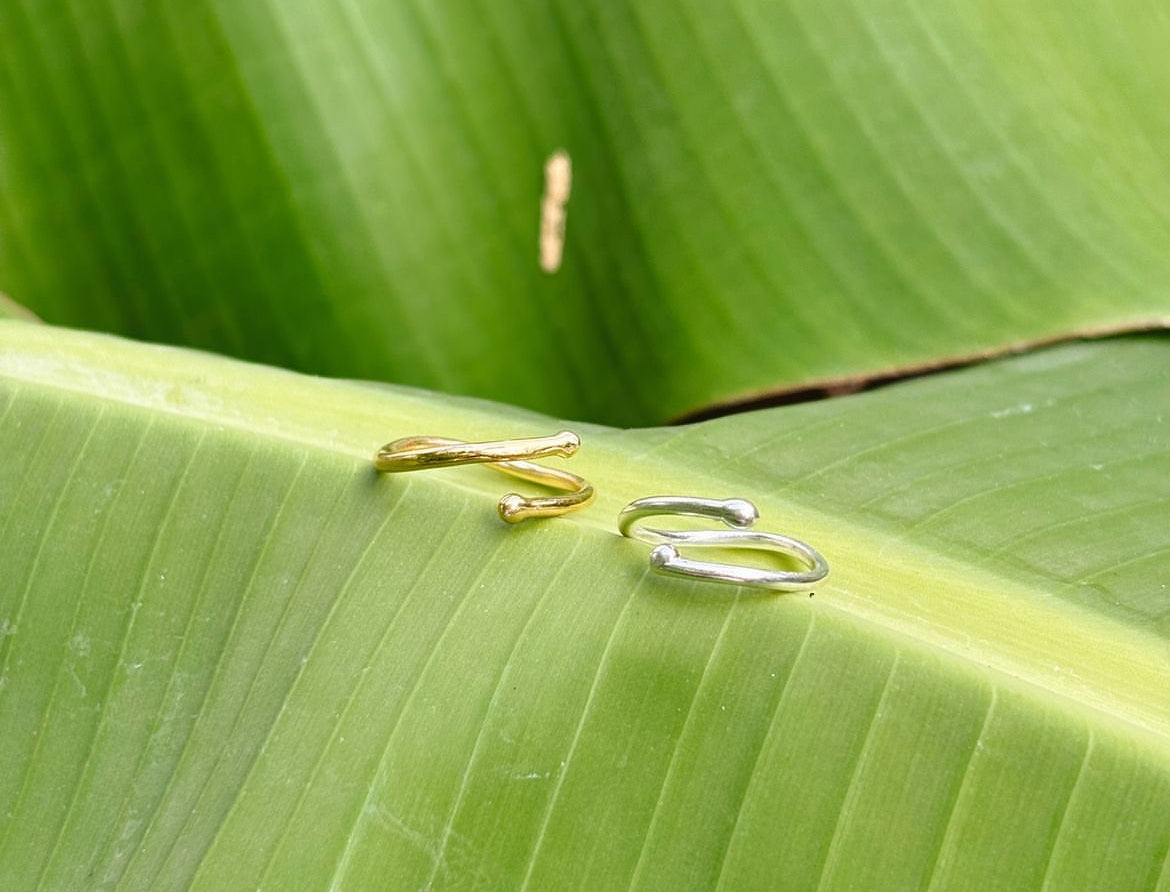 Anillo Nudo en Oro 14k y Plata – Enlace