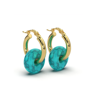 Aretes Colgantes de Piedras – Dualidad