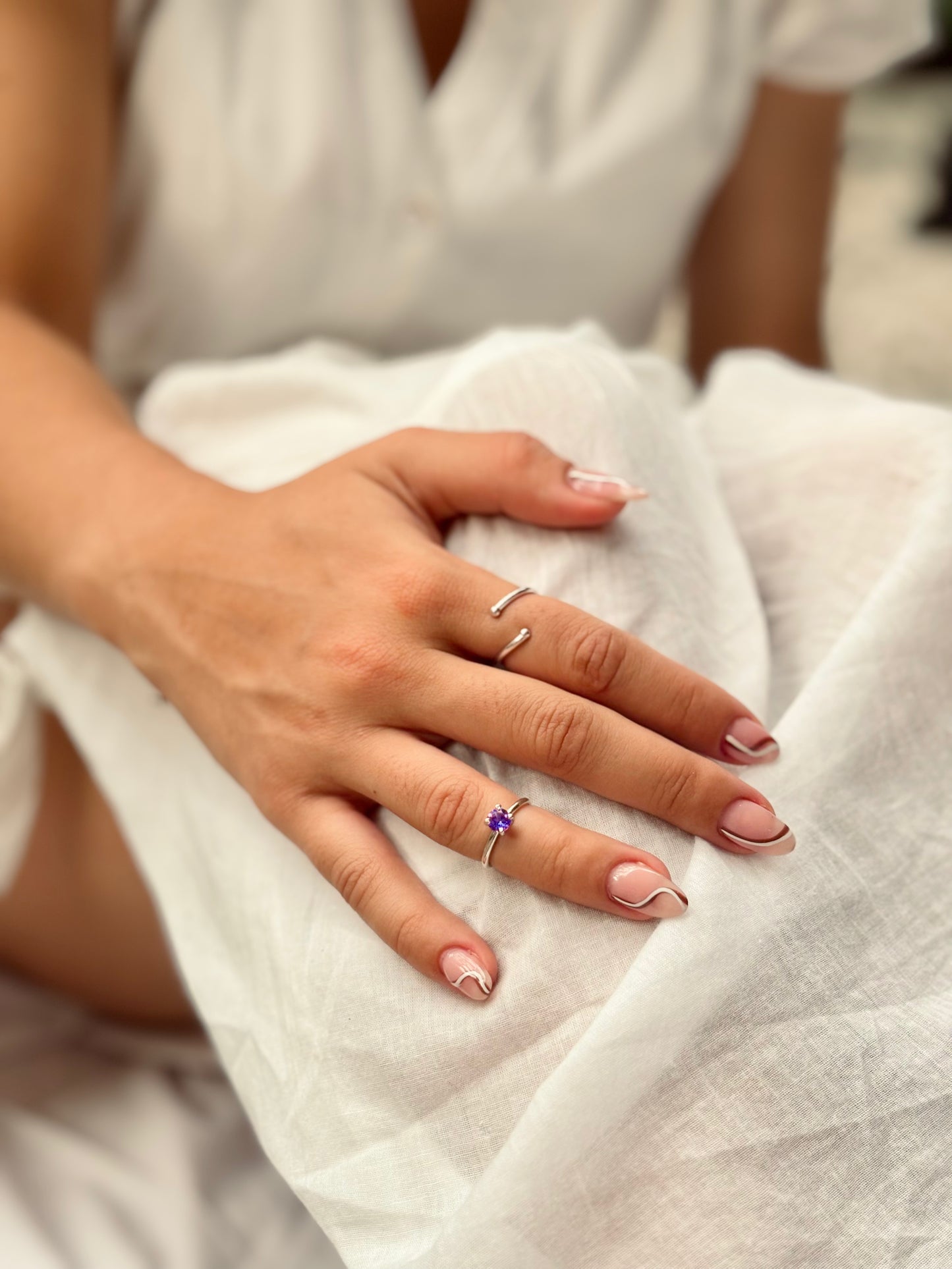Anillo Nudo en Oro 14k y Plata – Enlace