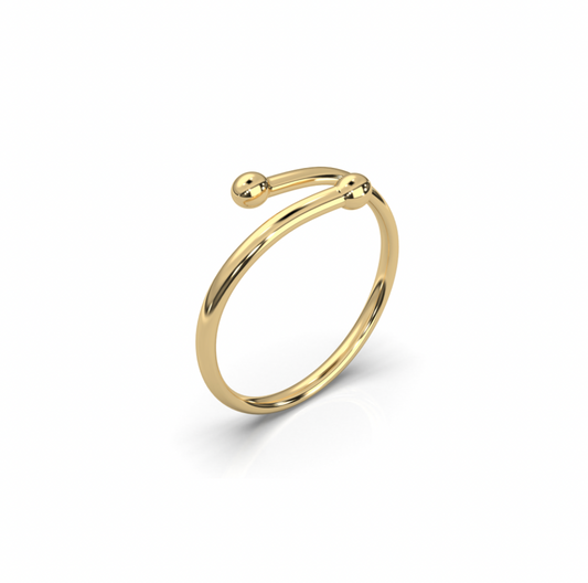 Anillo Nudo en Oro 14k y Plata – Enlace