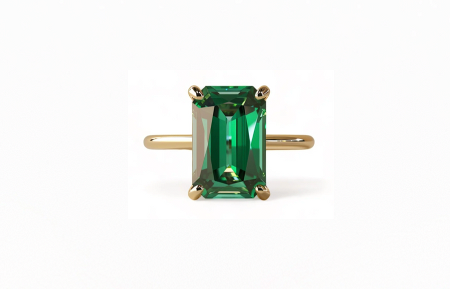 Anillo de Esmeralda en Oro 14k – Aurum