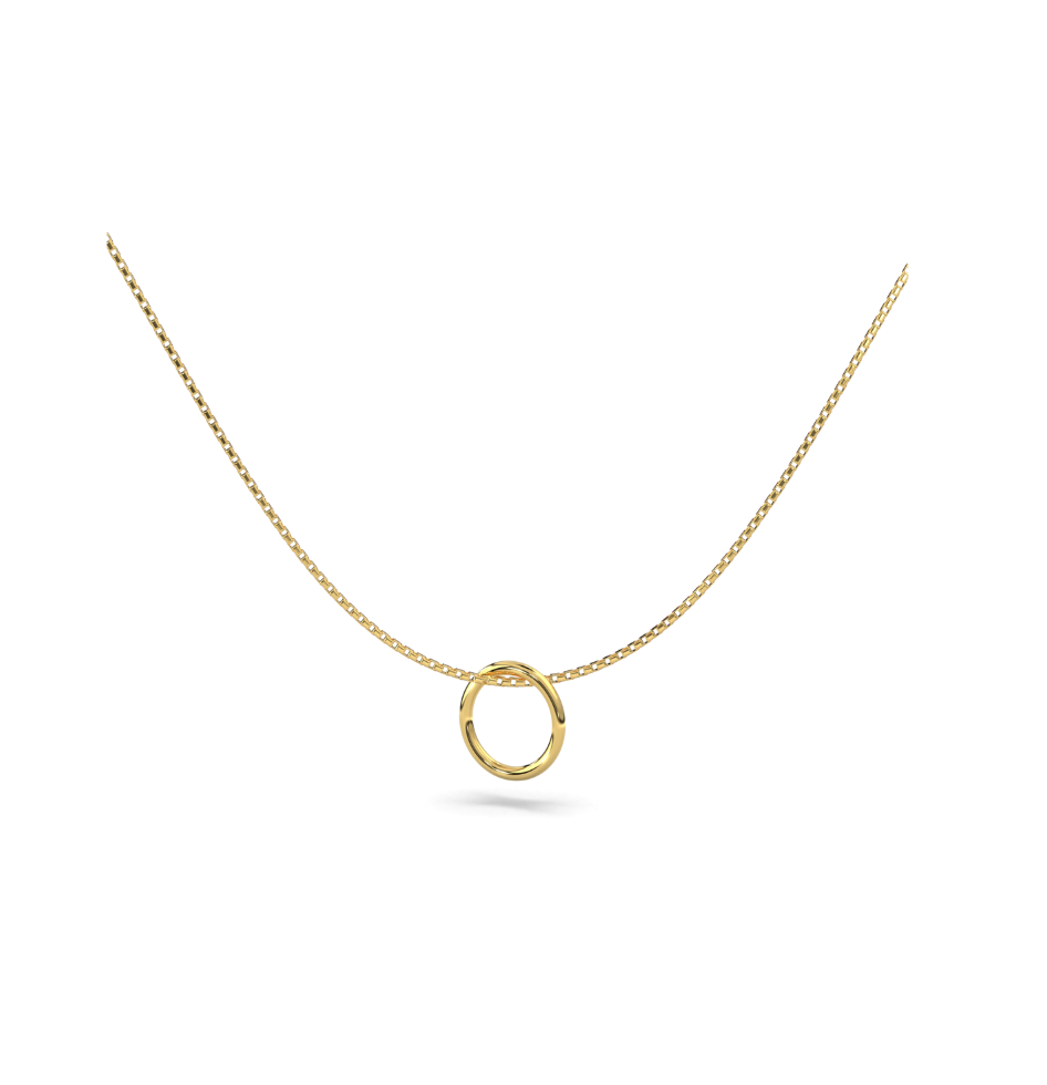 18k Gold Infinity Necklace – Minimalist