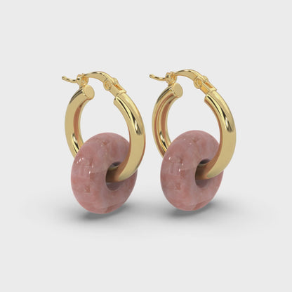 Aretes Colgantes de Piedras – Dualidad